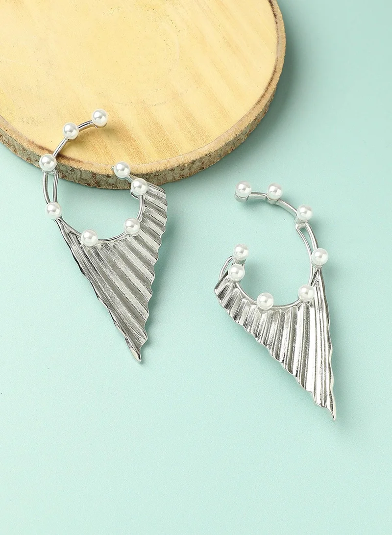 SOHI Sleek Statement Artificial Cuff Earring Jewellery
