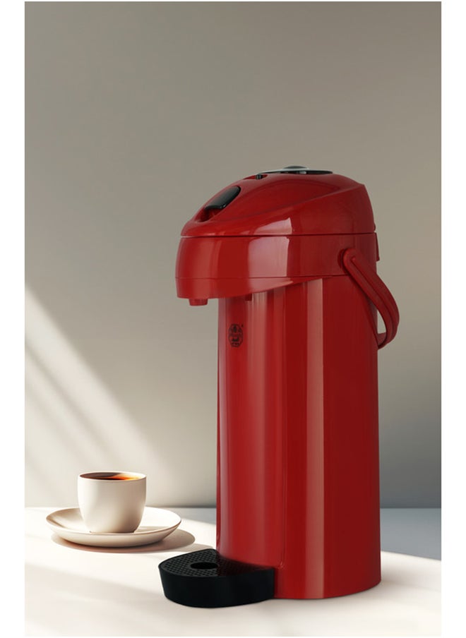 Alsaif - Coffee And Tea Flask With A Large Capacity And A Secure Locking System Featuring A Compact Handle For Easy Carrying. Capacity: 1.9 Liters Color: Red. - Image 1