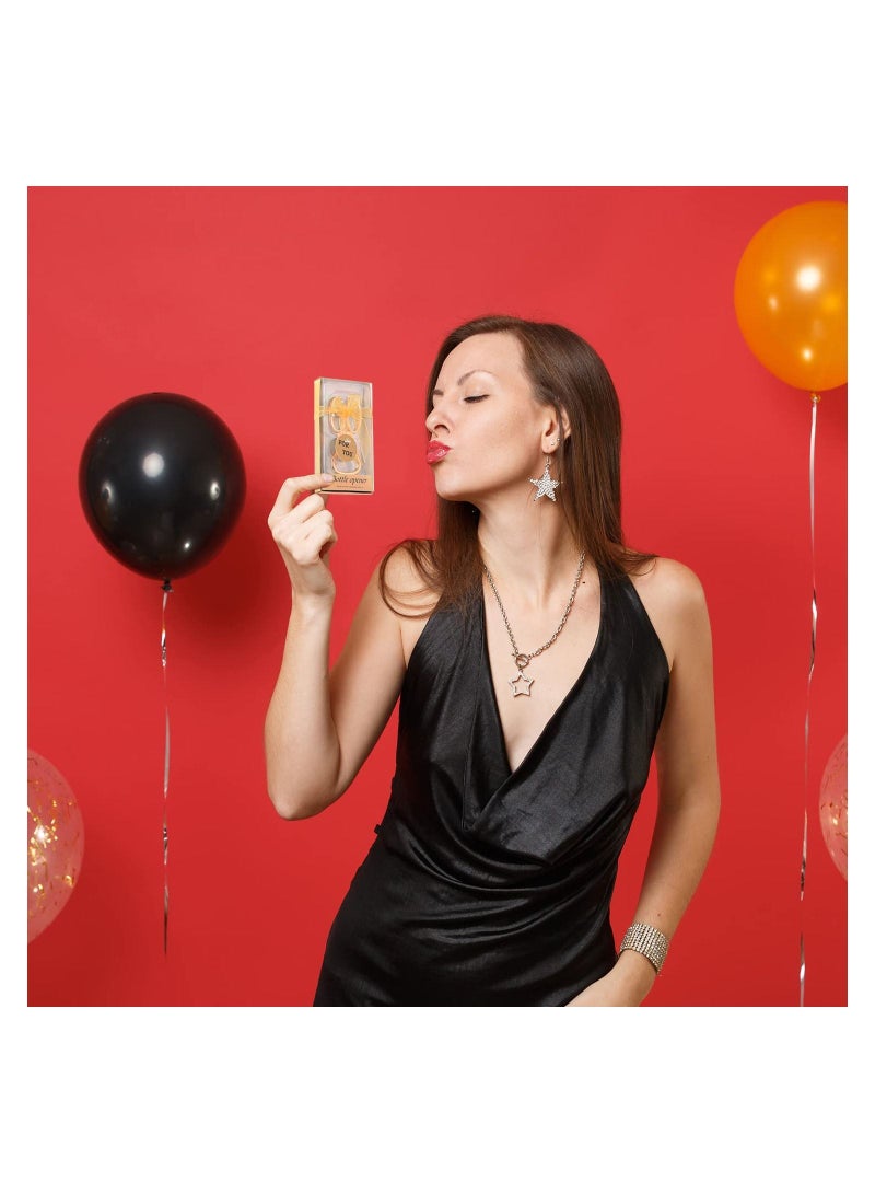 XiuWoo 6PCS Gold 60th Bottle Opener, Birthday Favors Golden Wedding Party Commemorative Items Milestone Accessories Elegant Openers for Celebration Decorations - Image 4