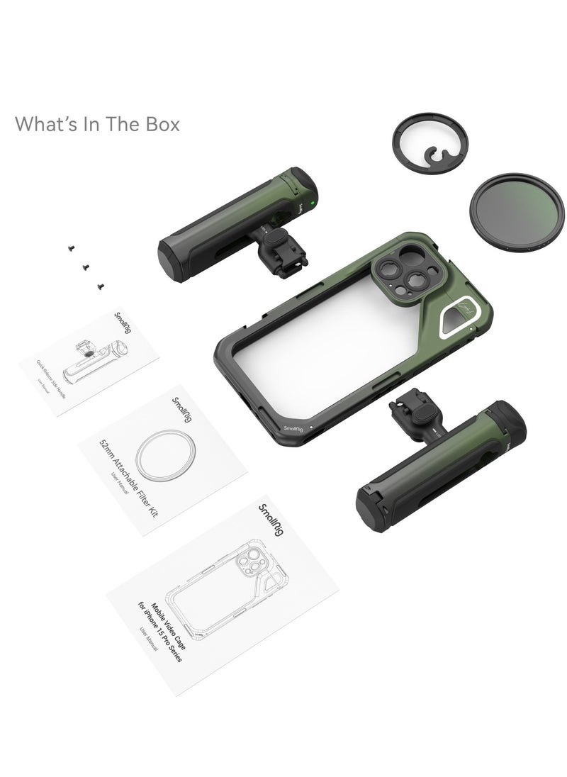 SMALLRIG - SmallRig 4407 x Brandon Li Mobile Video Kit for iPhone 15 Pro Max Co-design Edition - Image 1