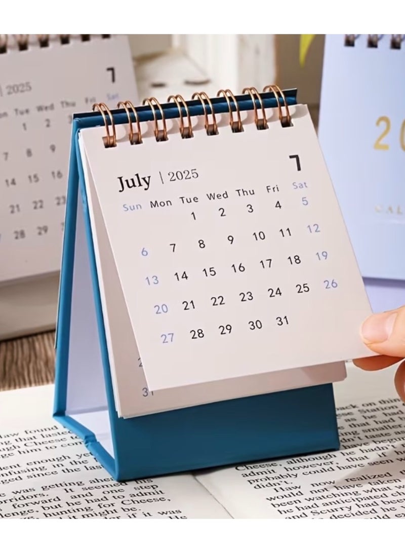 كلين ويف تقويم مكتبي صغير 2026 – منظم شهري أنيق للمكتب | ورق سميك 250 جم، سلك مزدوج متين | تصميم عملي وعصري للمنزل والمكتب - وردي - Image 4