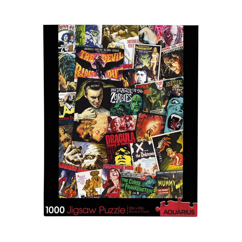 AQUARIUS Hammer Classic Horror Movies Collage 1000 Piece Jigsaw Puzzle Glare Free Precision Fit Virtually No Puzzle DustOfficially Licensed Hammer Merchandise Collectibles20 x 28 65336 - Image 4