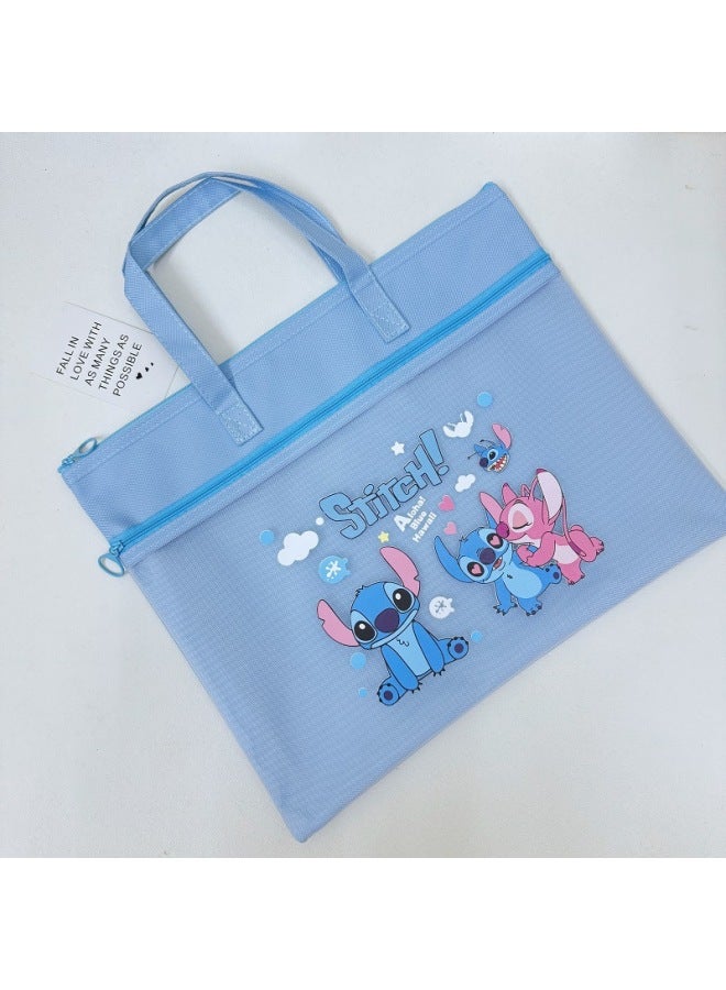 Stetzai Storage Bag Portable File Bag Information Bag Tutorial Bag Student Stationery Double-layer