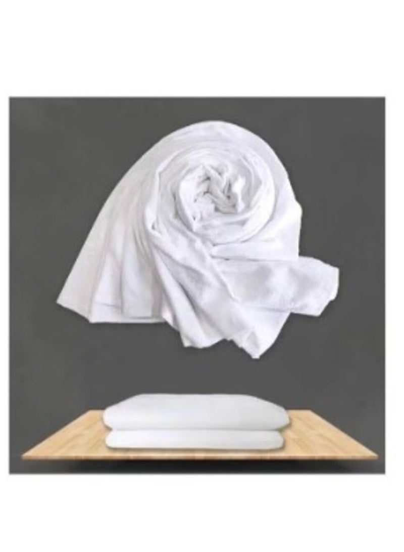 FULL JOY Ihram 2-Piece Hajj And Umrah Religious Cloth For Men , White - Image 3