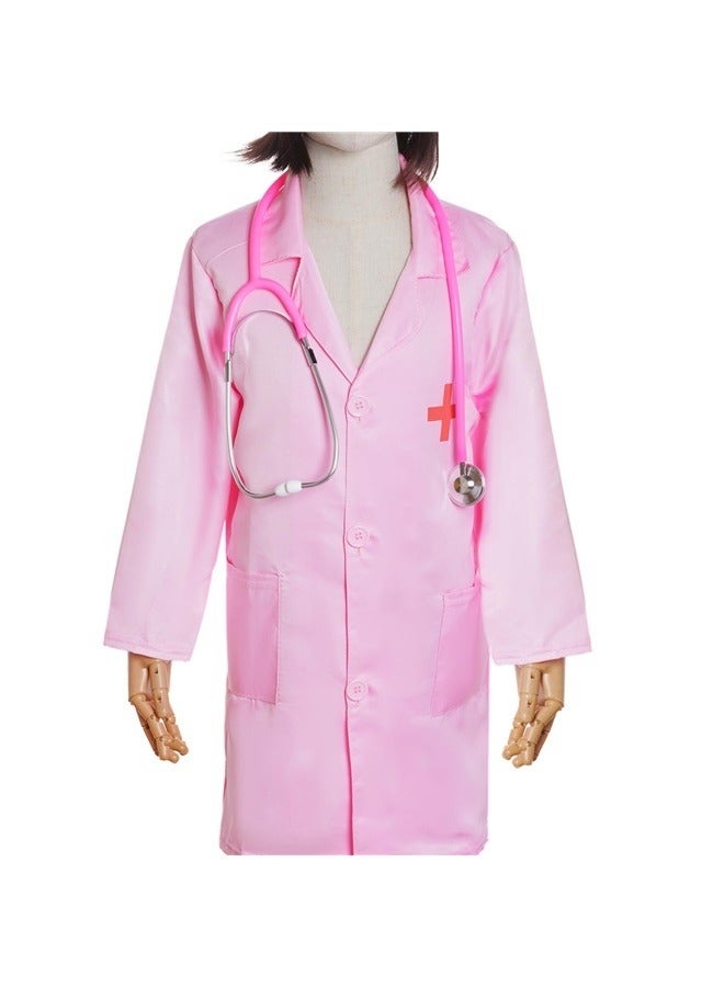 Doctor Pretend Playset With Doctor Uniform-Doctor Costume Doctor Coat Scrubs Doctor Dress Up Nurse Costume Career Day Costume for Cosplay  - Image 4