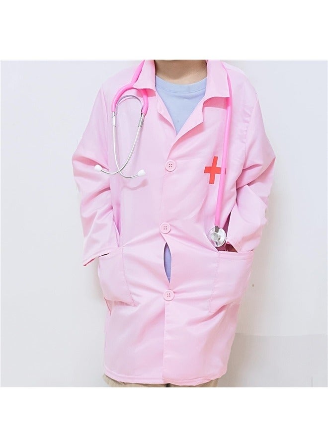 Doctor Pretend Playset With Doctor Uniform-Doctor Costume Doctor Coat Scrubs Doctor Dress Up Nurse Costume Career Day Costume for Cosplay  - Image 5