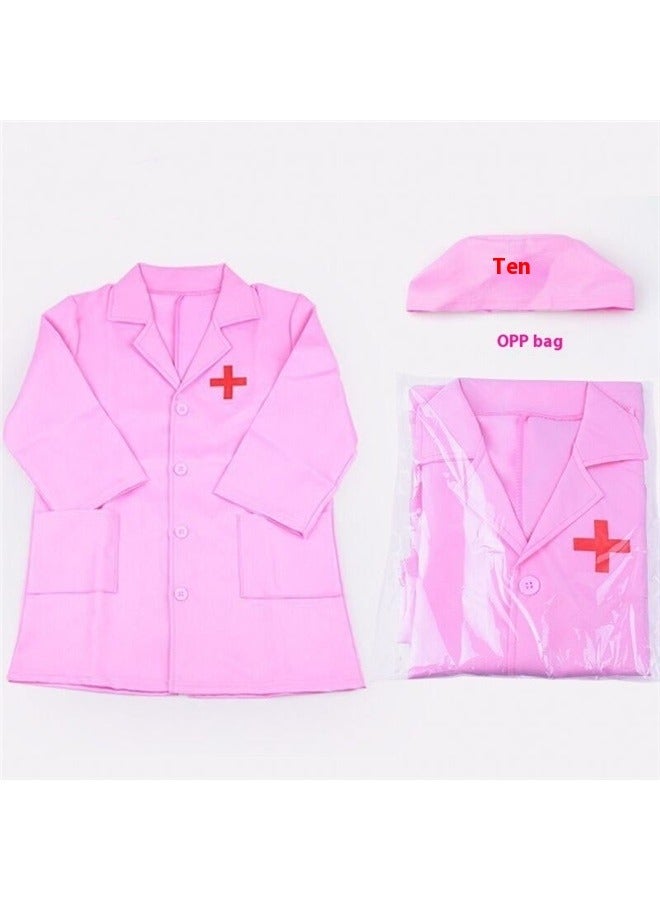 Doctor Pretend Playset With Doctor Uniform-Doctor Costume Doctor Coat Scrubs Doctor Dress Up Nurse Costume Career Day Costume for Cosplay  - Image 1