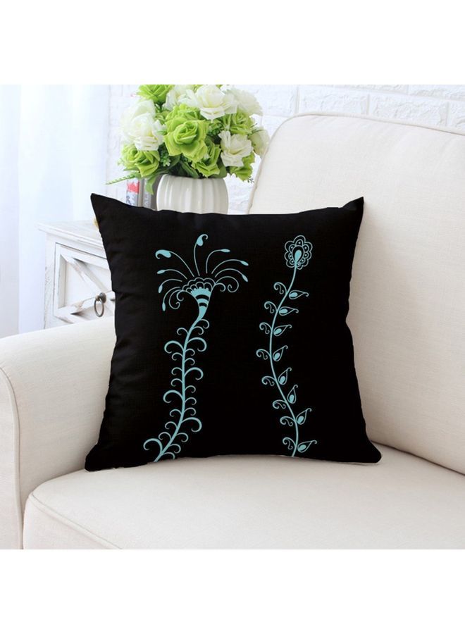 نيبمينينت غطاء وسادة ديكور أسود/أزرق 45x45سم