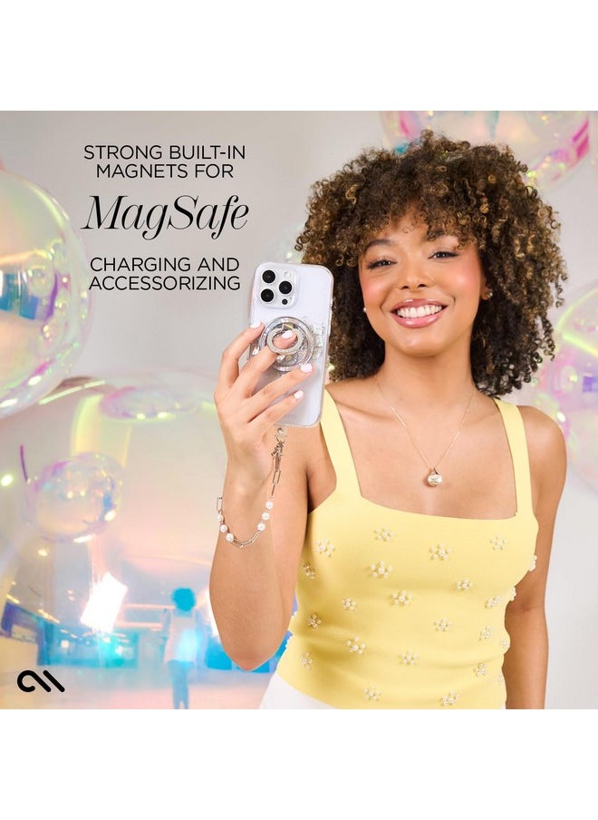 CASE-MATE Case-Mate iPhone 16 Pro Case [Compatible with MagSafe] - Stylish Mother of Pearl Phone Case with 12ft Drop Protection - Premium Magnetic Cover for iPhone 16 Pro - Touch of Pearl  - Image 5