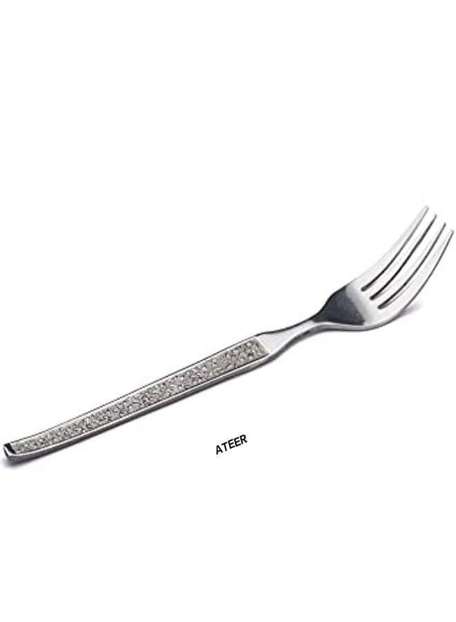 Ateer Stainless Steel Mix Cutlery Set/Table Ware Cutlery/Dinner Cutlery/Spoon & Forks (Set of 6 Spoon & 6 Forks) - Image 4