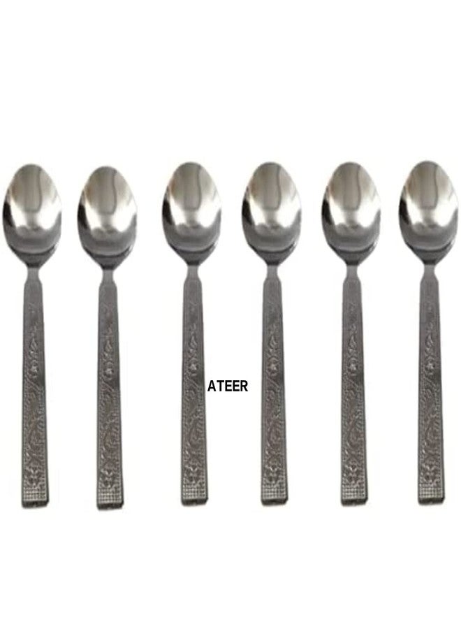Ateer Stainless Steel Mix Cutlery Set/Table Ware Cutlery/Dinner Cutlery/Spoon & Forks (Set of 6 Spoon & 6 Forks) - Image 5