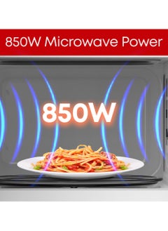 TORNADO Tornado 25 Liters Digital Microwave Oven Solo with 10 Power Levels, 850W, Touch Control panel, Child-Safety-Lock, Defrost Function, 8 Auto cooking function, Silver, TWDS-25-S-E  - Image 2