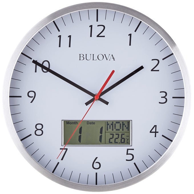 C4810 MANAGER WALL CLOCK SILVER