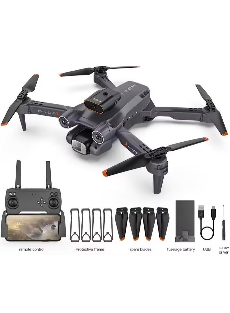 عام طائرة درون P12 قابلة للطي مع كاميرا وتحكم عن بعد - Image 2