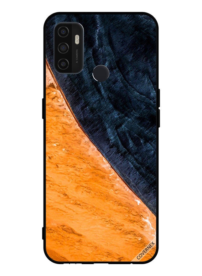 Covernex Protective Case Cover For Oppo A11s Yellow & Black Paint Pattern - Image 1