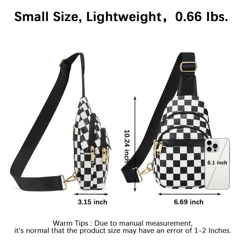 BOSTANTEN Small Sling Bag for Women Leather Crossbody Bags Fanny Pack Chest Bag for Travel - Image 3