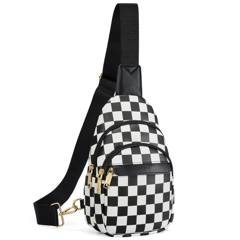 BOSTANTEN Small Sling Bag for Women Leather Crossbody Bags Fanny Pack Chest Bag for Travel - Image 1