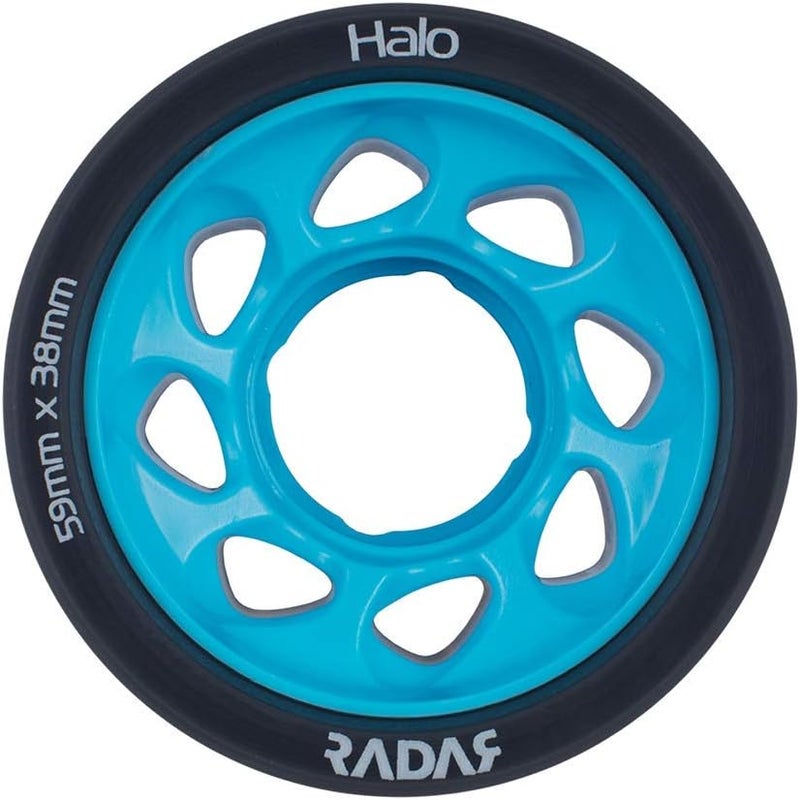 Riedell Radar Wheels Halo Roller Skate Wheels - 4 Pack of 38mm x 59mm - Image 2