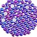 Beadsland Flat Back Crystal Rhinestones Round Gems for Nail Art and Craft Glue Fix Purple Velvet 8386mm SS40144pcs - Image 2