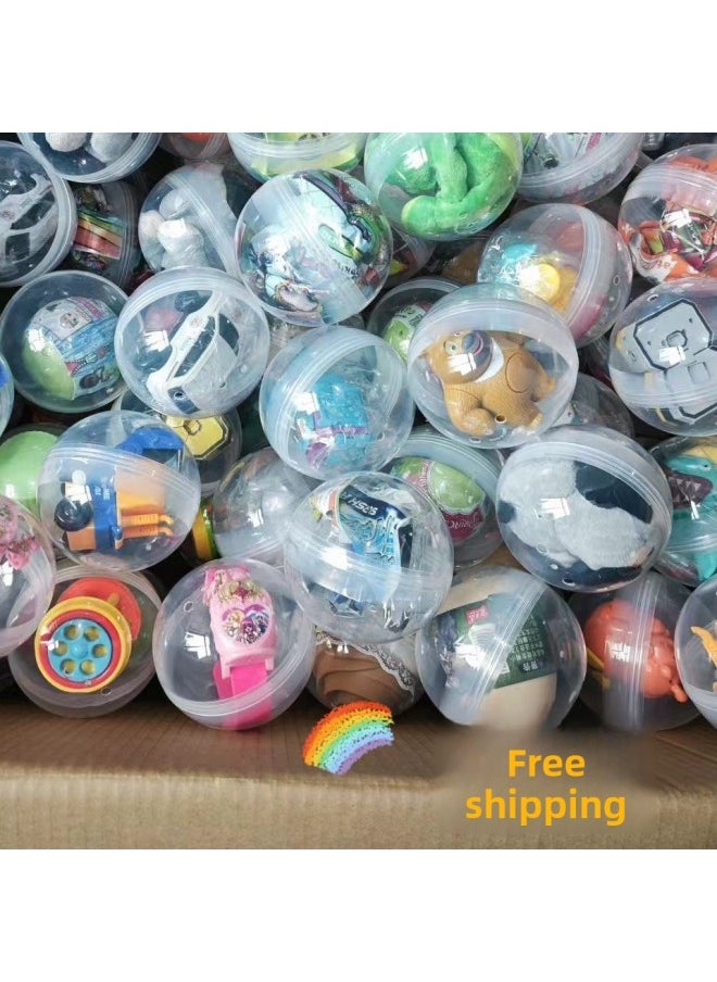 null - 100mm Gashapon Fully Translucent Translucent Gashapon Ball Kidsren's Game Console Gift Gashapon Electromechanical Game City Manufacturer Wholesale-Color:100mm Fully Transparent Gashapon - Image 1