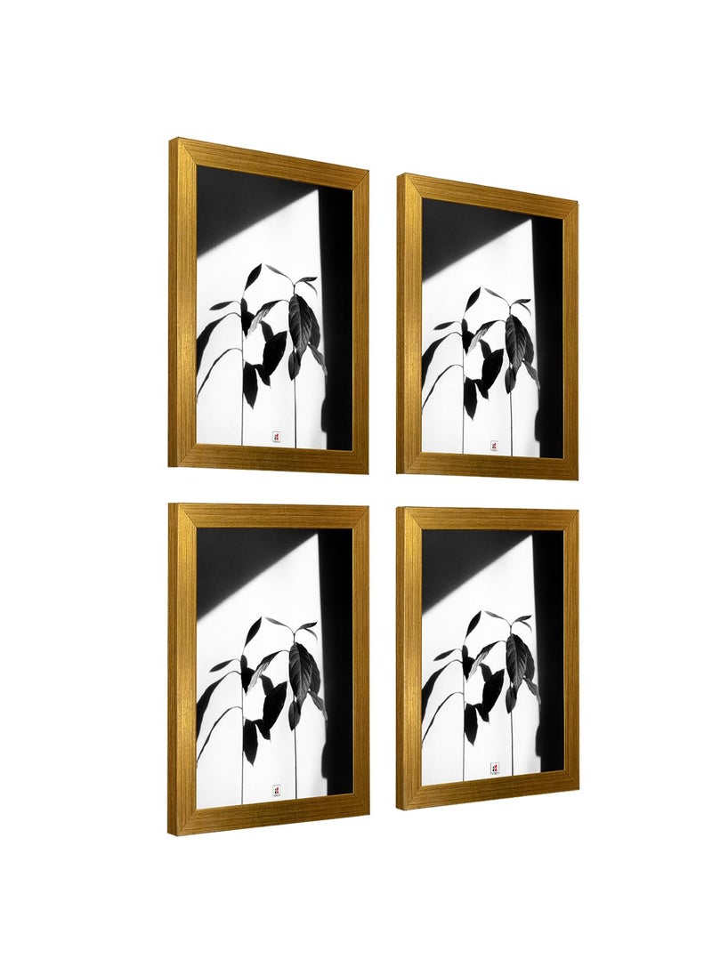 Art Street Art Street A4 Size Certificate, Document Photo frames Set of 4 For Home Decoration, Living Room, Office Decoration (Vintage Gold, Size: 8" x 12")  - Image 3