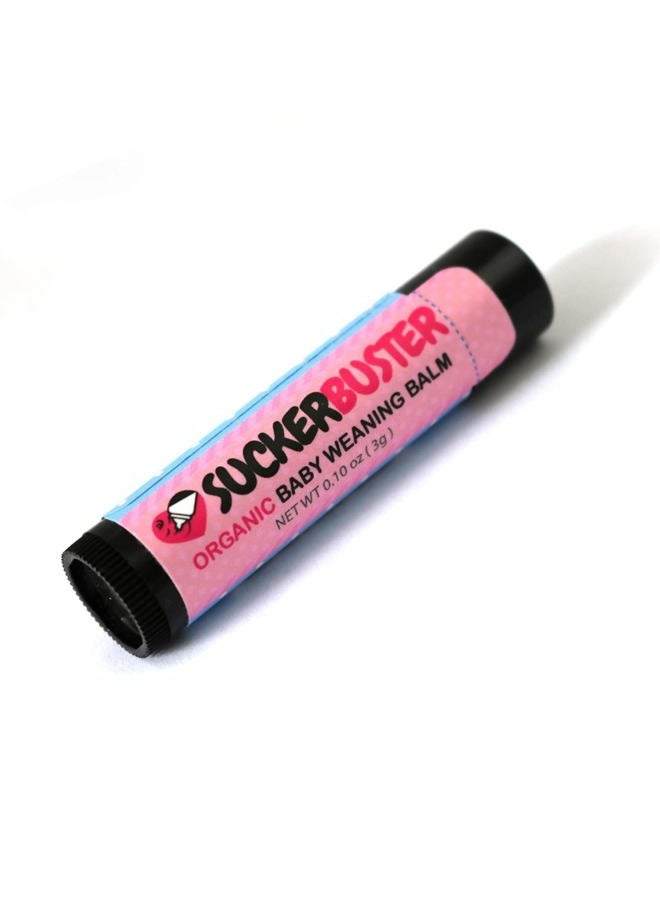 SUCKERBUSTER Baby Breastfeeding Weaning Balm Stick - 10oz Plant Based, Organic Vegan, Postpartum Essentials Must Haves, Stop Breastfeeding Essentials, Organic Nipple Cream in Balm Stick - Image 1