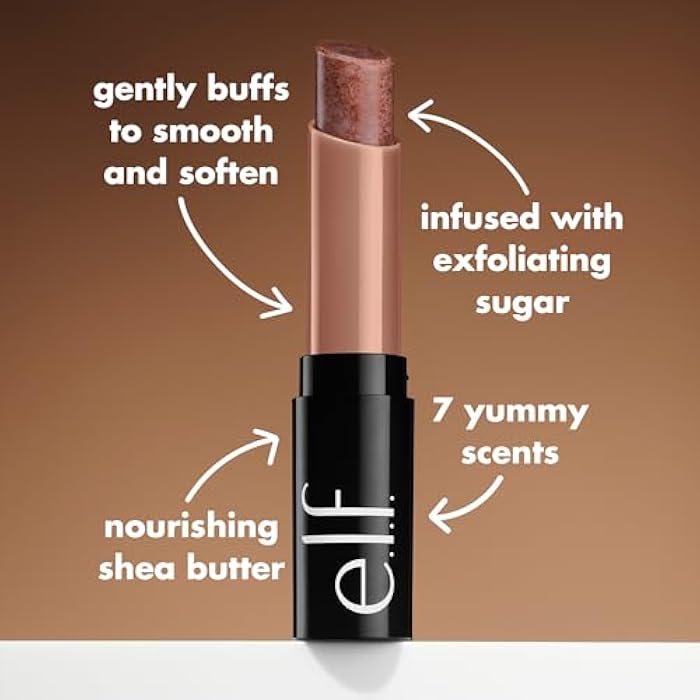 elf e.l.f. Lip Exfoliator, Moisturising Scented Lip Scrub For Exfoliating and Smoothing Lips, Infused With Jojoba Oil, Vegan and Cruelty-free, Brown Sugar - Image 4