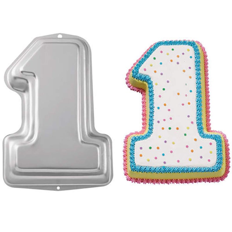 Pormasbenzer No.1 Shaped Cake Pan Mould Aluminum 3D Diy Cake Baking Pan For Birthday Anniversary Party Christmas - Image 1