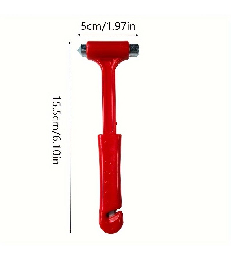 Multifunctional Solid Safety Hammer 2pcs Emergency Escape Tool Car Window Breaker Seatbelt Cutter Home Outdoor Rescue - Image 4