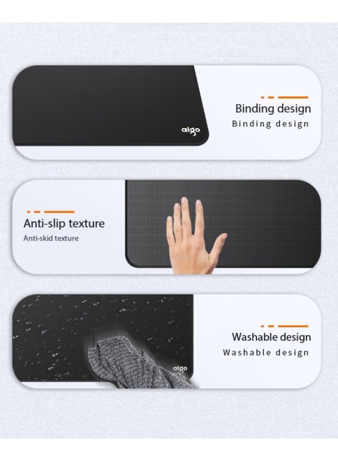 آيجو لوحة ماوس الألعاب Aigo M1 Pure Black، مقاس 300 × 250 × 3 مم ومقاس XL 800 × 300 × 3 مم - لوحة مفاتيح/سطح مكتب كبيرة جدًا ومقاومة للماء، مزودة بقاعدة مطاطية مانعة للانزلاق لتحكم سلس وثابت - Image 2