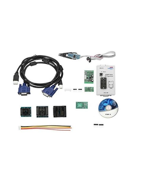 S-Tech RT809F Programmer +7 Adapters+SOP16 SOP20 IC Clip Motherboard Reader LCD BIOS ISP/USB/VGA w/ Engilsh  Softrwear