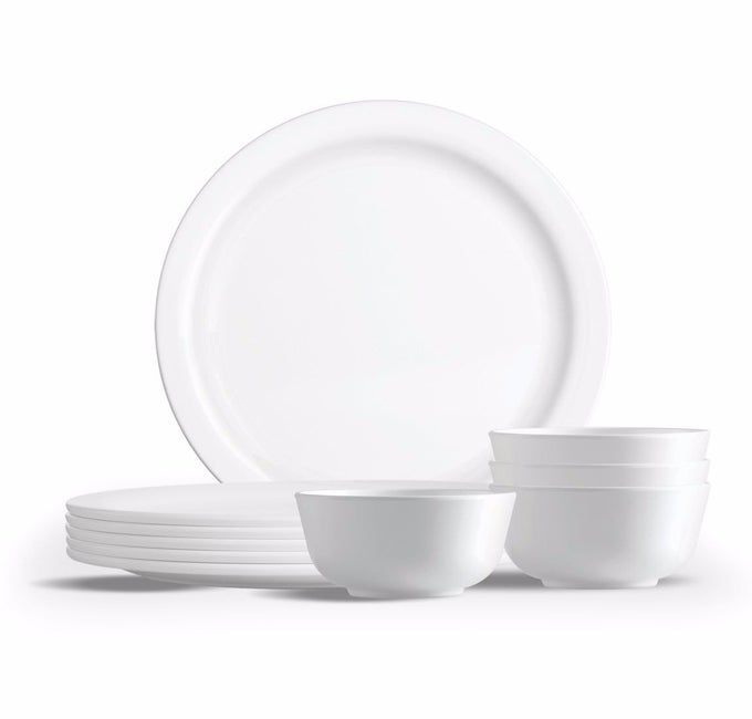100 MELAMINE THALI SERVER SET 18 PCS 6 PCS DINNER PLATE 12 PCS BOWL