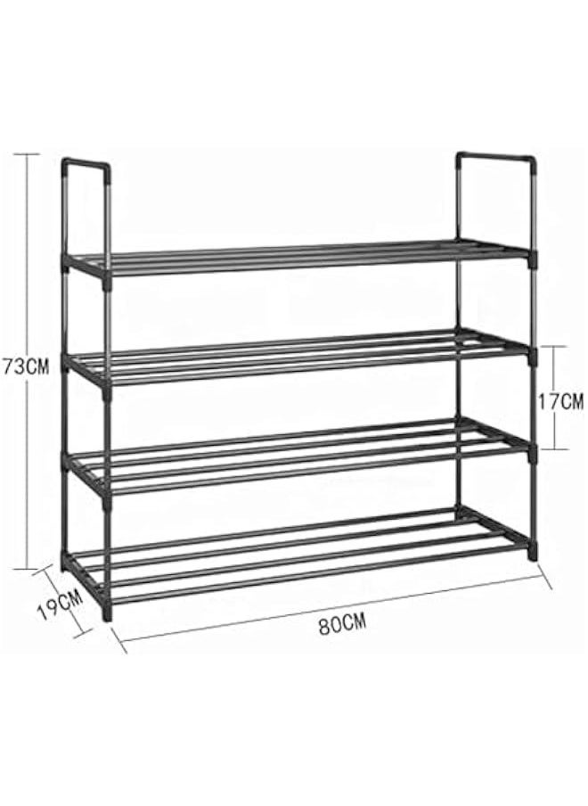 Metal Shoe Rack,4-Tier Shoe Cabinets Organizer Storage Shelves,Shoe Rack Cabinet Stackable Tower,Space Saving Organizer Shoe Shelf Durable Holds 20 Pairs,Shoe Rack for Closet Entryway - pzsku/Z86DE0B3C914C8EDEDA98Z/45/_/1725477360/36bc6432-b44b-499b-b219-741f0ffdad97