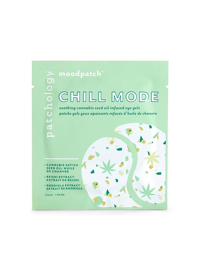 Patchology moodpatch Chill Mode 5 Pairs – Relaxing Soothe for Stressed Eyes, Cannabis Sativa & Reishi, Calming Treatment for Eye Redness Relief 5 Pack - Image 2