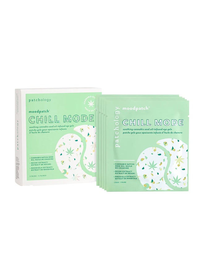 Patchology moodpatch Chill Mode 5 Pairs – Relaxing Soothe for Stressed Eyes, Cannabis Sativa & Reishi, Calming Treatment for Eye Redness Relief 5 Pack - Image 4