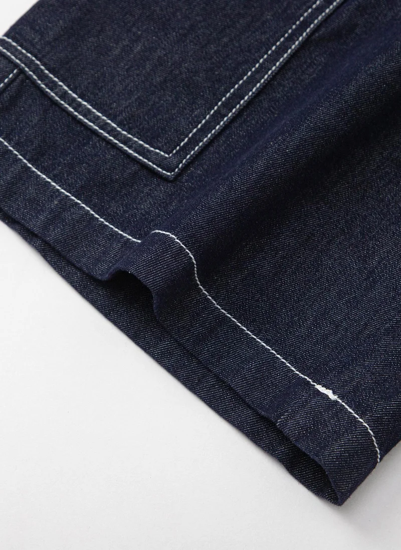 Balabala Navy Kids Boys Denim middle pants for Men | Best Price UAE