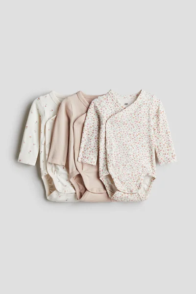 اتش اند ام 3-Pack Wrapover Bodysuits