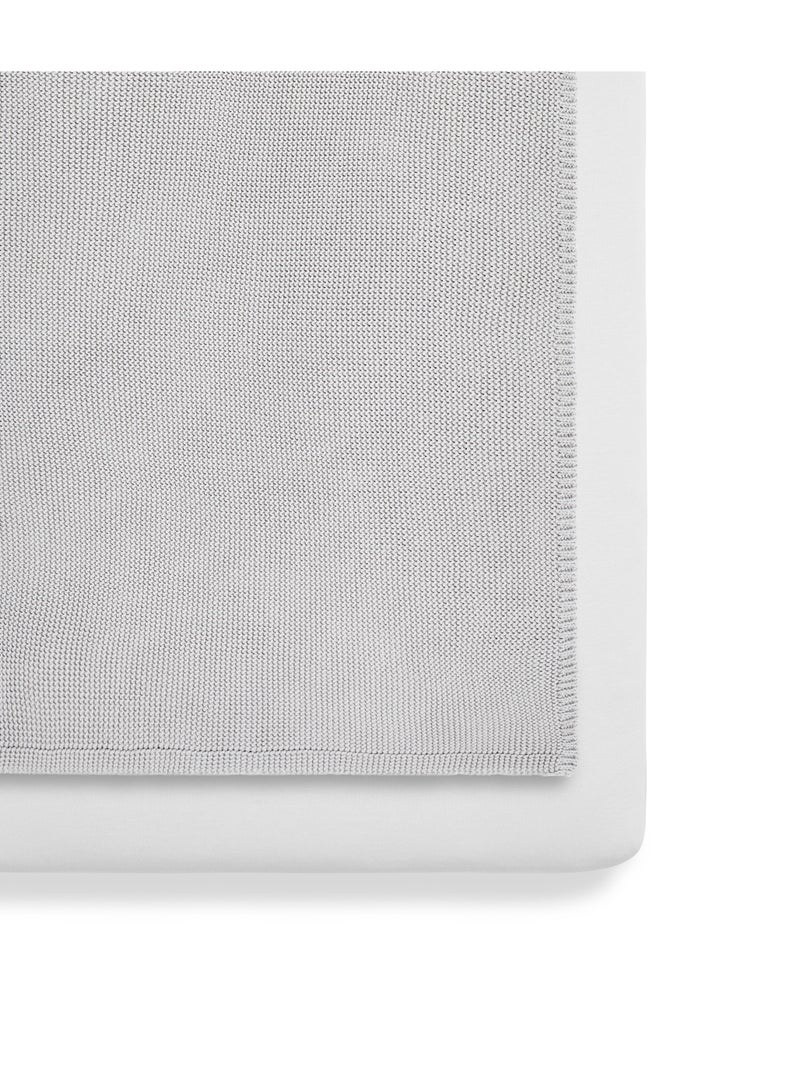 Snuz 3 Piece Crib Bedding Set Soft Jersey Cotton - Grey 90 x 1 x 45 Cm  - Image 1