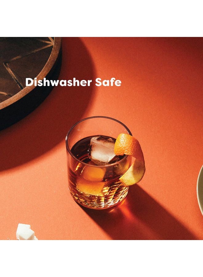 TOSSWARE RESERVE 12oz Old Fashion SET OF 4, Premium Quality, Dishwasher Safe & Heat Resistant Unbreakable Plastic Whiskey Glasses - Image 4