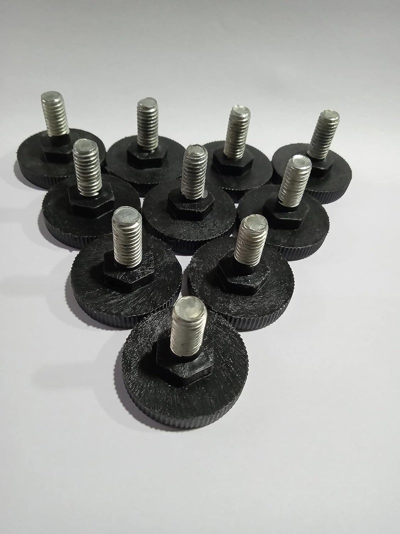 Adjustable Furniture Levelers 38Inch Leg Leveler for table chair Furniture LegsSet of 12 Black  - Image 5