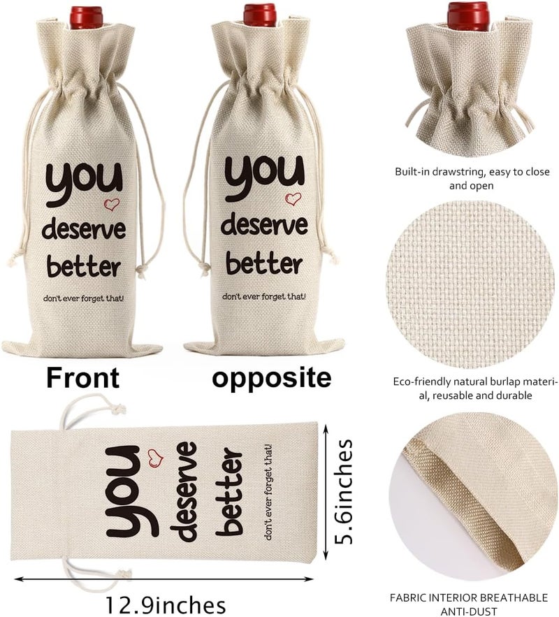 PKW Divorce Wine Bag Break Up Gifts for Women Divorce Party Decorations for Women Happy Cheer Up Gifts for Her Friend Sister Newly Divorced Wine Bottle Bag - Image 1