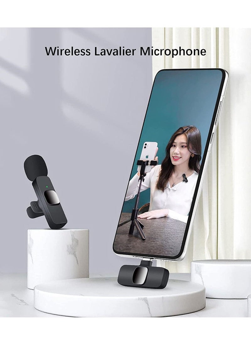 DUSALA Wireless Lavalier Microphone for USB C Smartphone, Plug and Play Mini Mic for YouTube TikTok Live Streaming Gaming K Song Recording Auto Noise Reduction (USB C 2) - Image 2