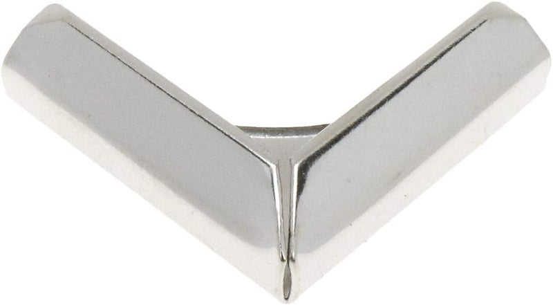 Semetall حماية زوايا الكتب المعدنية Semetall 50 قطعة 086x086 شكل مثلث ألبوم دفتر حماية زوايا الكتب ملحقات حماية الزوايا الصغيرة للكتب فضي - Image 3