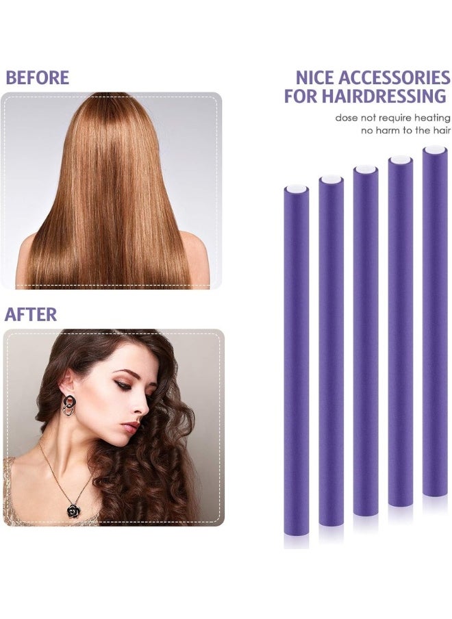 Generic 6-Piece Heatless Flexible Hair Rollers Set for Easy and Safe Curling at Home - Multicolor  - Image 4