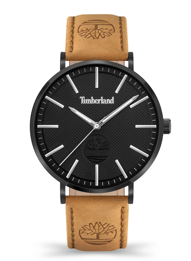 تمبرلاند Kinsley Men's Watch 42mm Analog Black Dial Leather Strap
