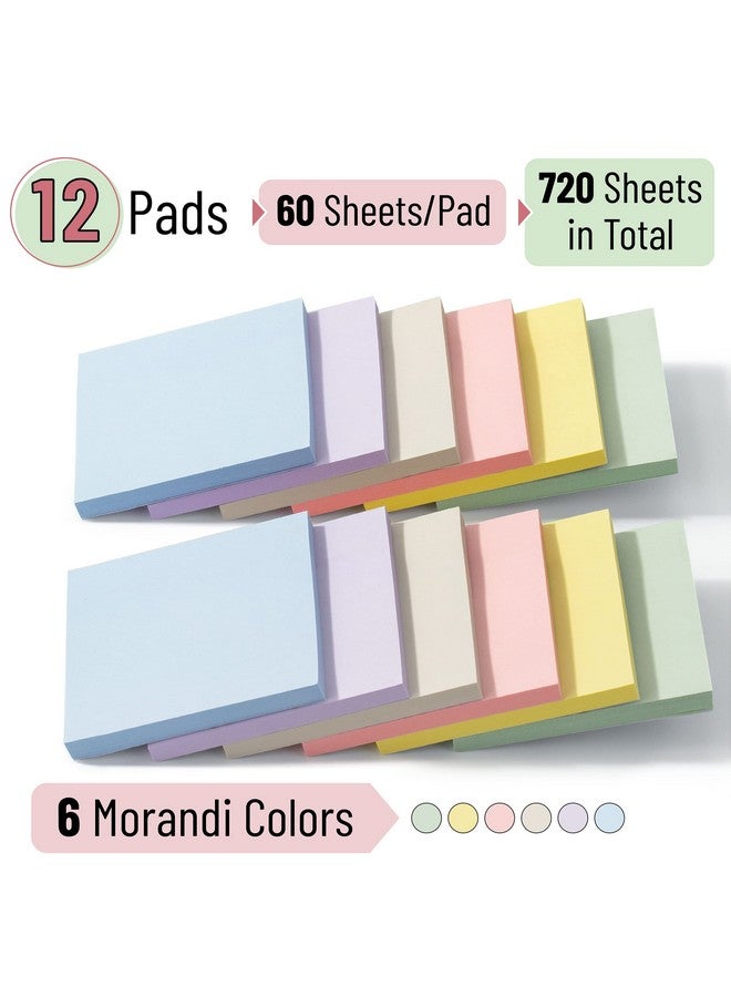 Mr. Pen - Sticky Notes, 3”X3”, 12 Pads, Morandi Colors Sticky Notes, Sticky Note, Self-Stick Note Pads, Sticky Pads Sticky Notes Aesthetic, Colorful Sticky Notes, Sticky Notes Bulk Sticky Notes - Image 2
