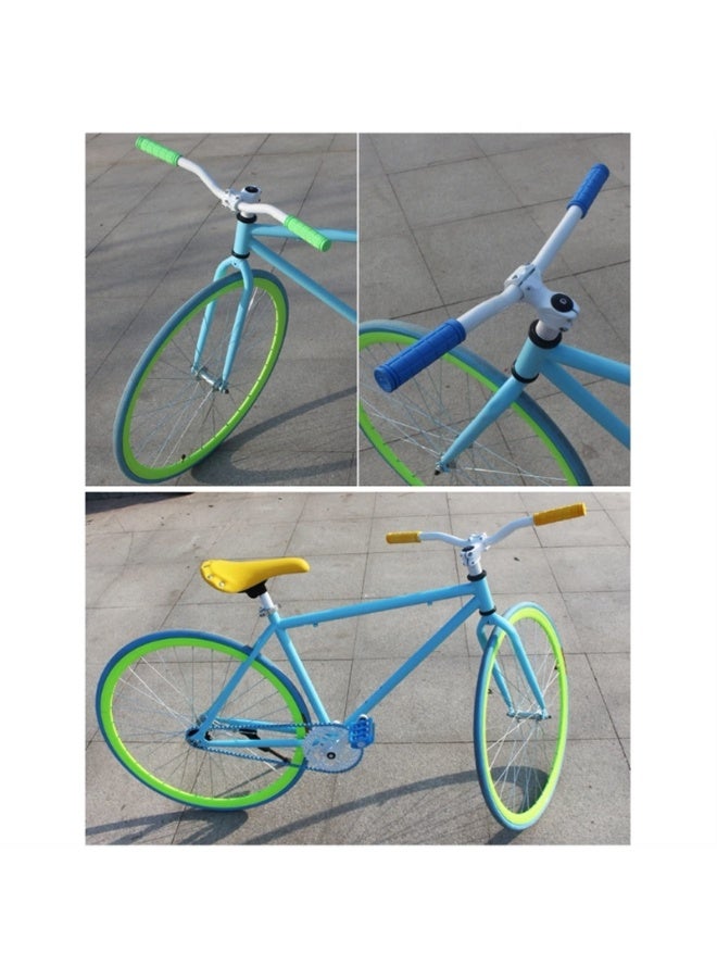 دايتويز مقابض مقود دراجة ناعمة، مقابض ركوب دراجات عالمية، مقابض يد مطاطية مضادة للانزلاق وممتصة للصدمات، مناسبة للدراجات الجبلية. - Image 3