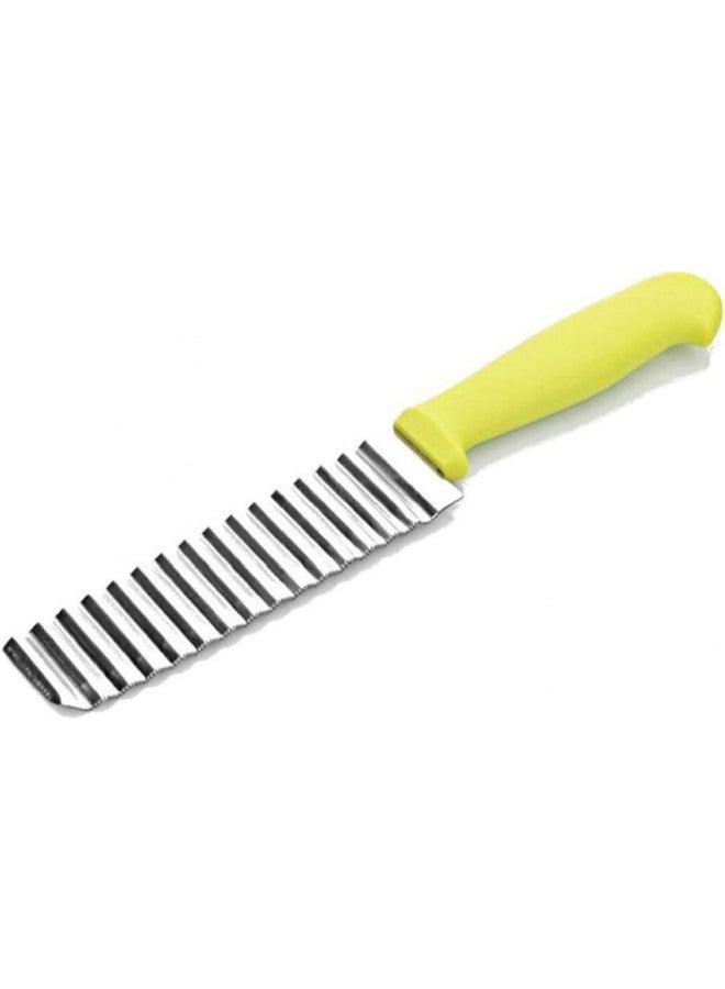 1Pcs Stainless Crinkle Cut Potato and Vegetable Cutter Carrot Crinkle Wavy Cutter Corrugated Kitchen Accessories  - Image 1