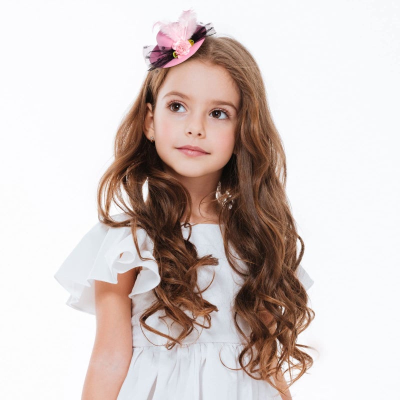 Juvale Mini Tea Party Hats - Clip-On Fascinator Hats for Women & Girls - Feather & Flower Accents for Tea Party Decorations - Pack of 6, 4 in, Multicolor - Image 2