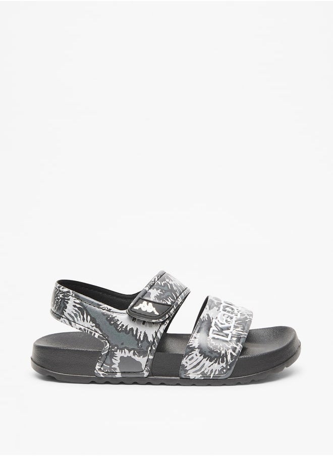 Kappa - Boys' Printed Floaters with Hook and Loop Closure - Image 1